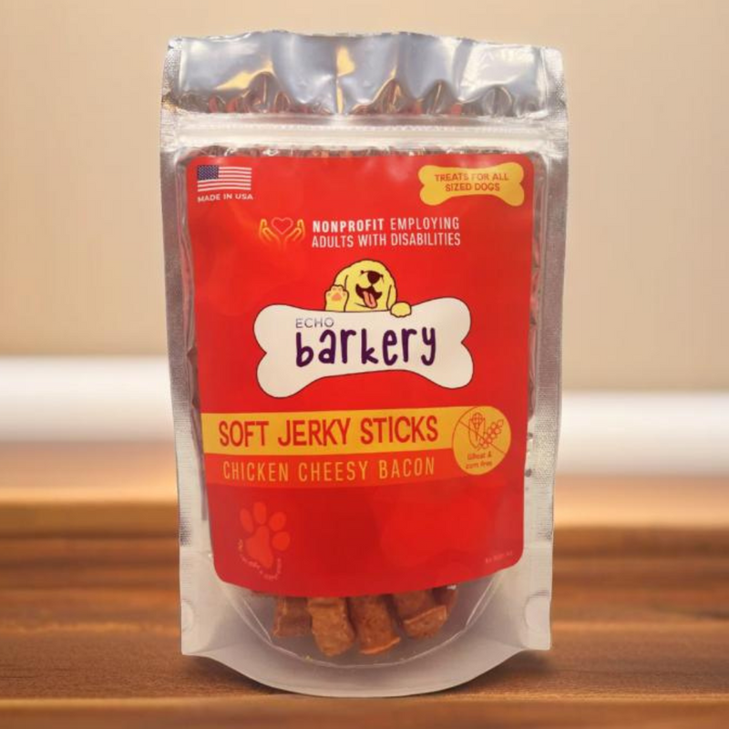 Chicken Cheesy Bacon Soft Jerky Dog Treats - Fundraiser
