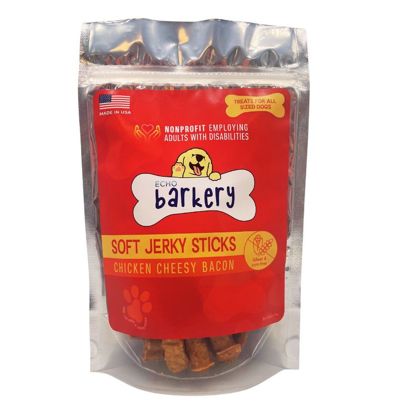 Chicken Cheesy Bacon Soft Jerky Dog Treats - Fundraiser